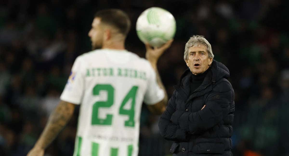 Manuel Pellegrini, en un momento del partido.