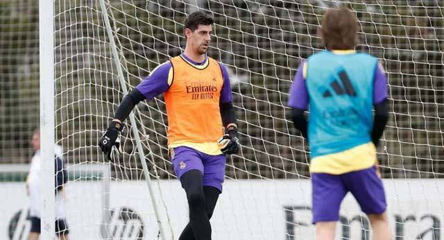 Buenas noticias en el Real Madrid: Courtois realizó un ejercicio con el grupo