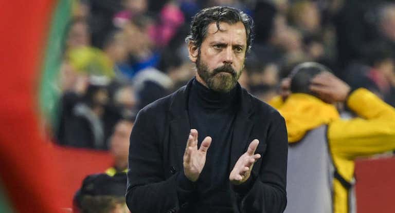 El entrenador del Sevilla, Quique Sánchez Flores.