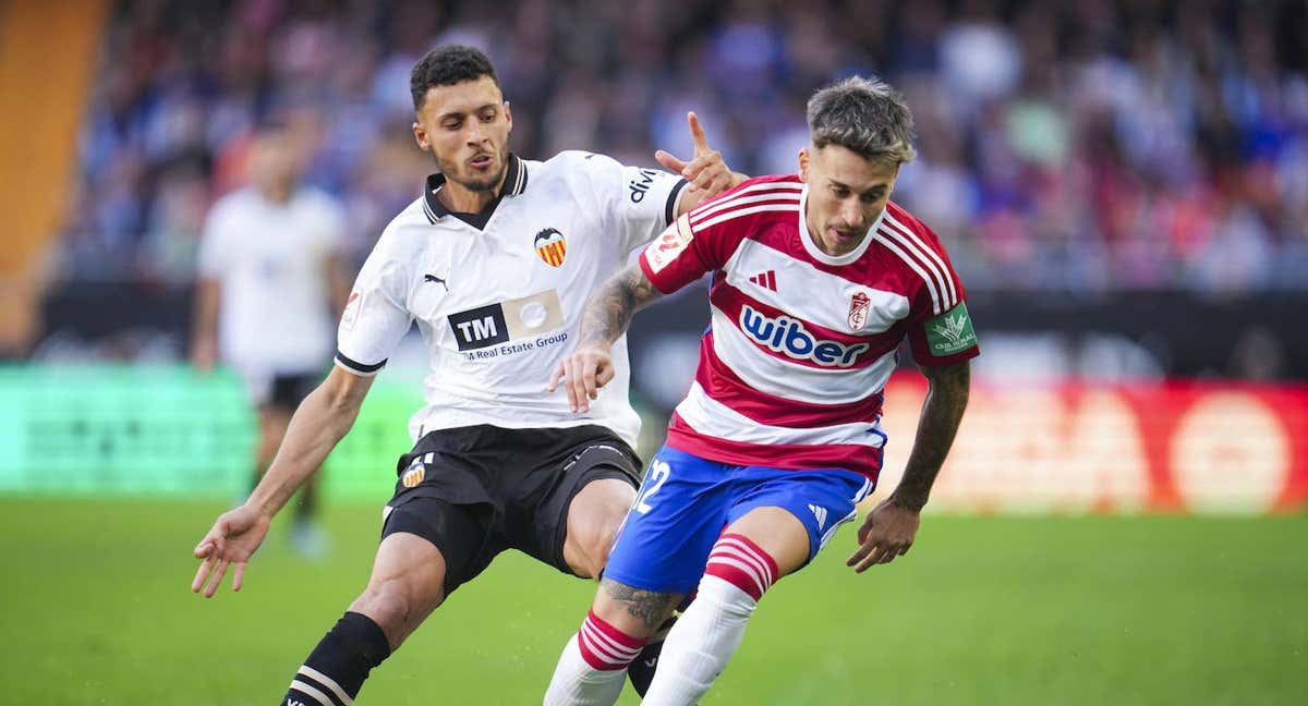 Encuentro entre el Valencia y el Granada esta temporada.
