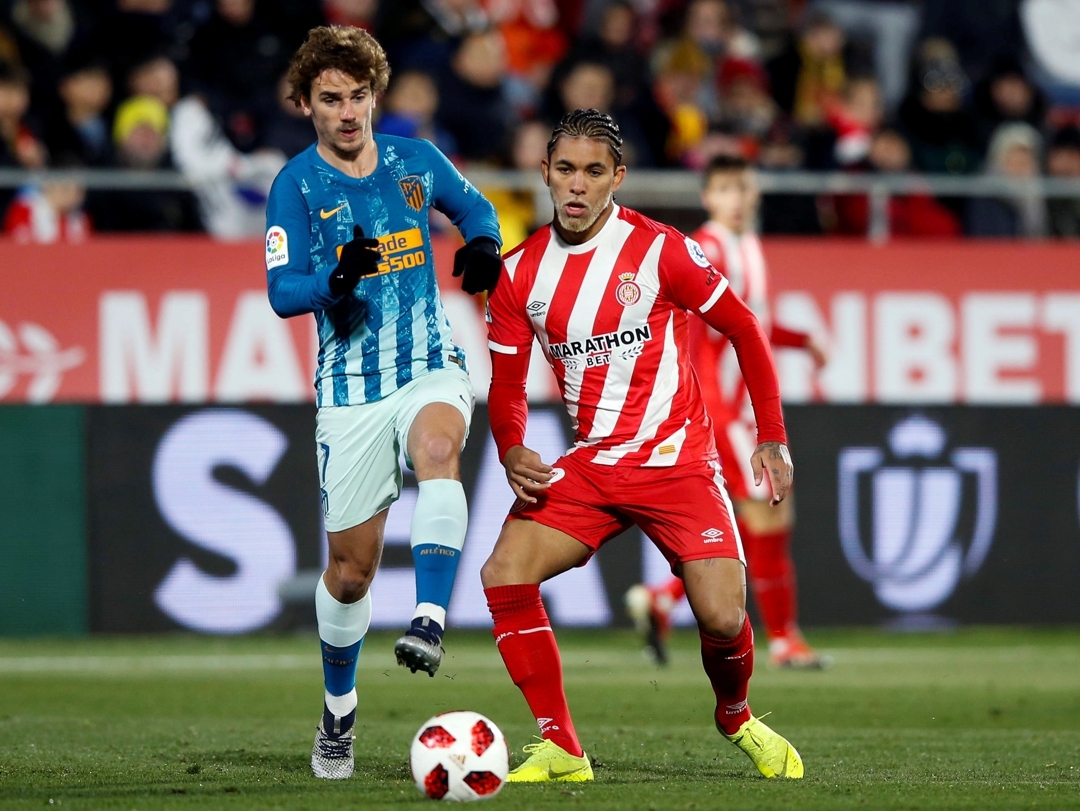 El brasileño durante su estancia en el Girona.