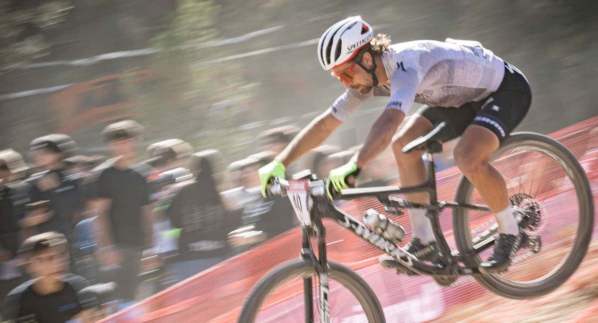 Peter Sagan, durante los Internacionales de Chelva. /@internacionales_chelva_xco / ENRIC MORÁN GIMENO