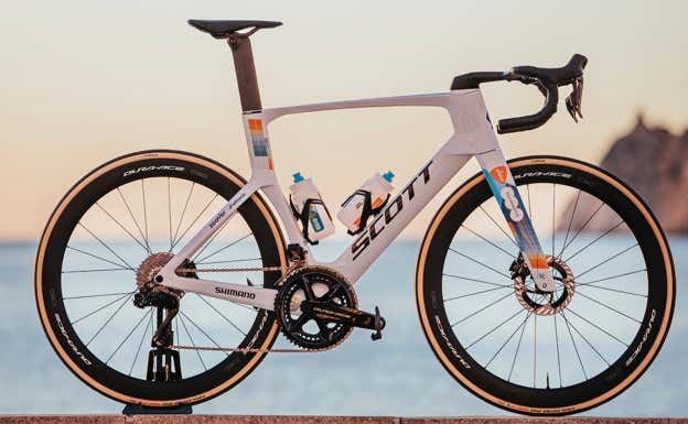 Bicicleta del equipo DSM-Firmenich-Post NL. SCOTT SPORTS