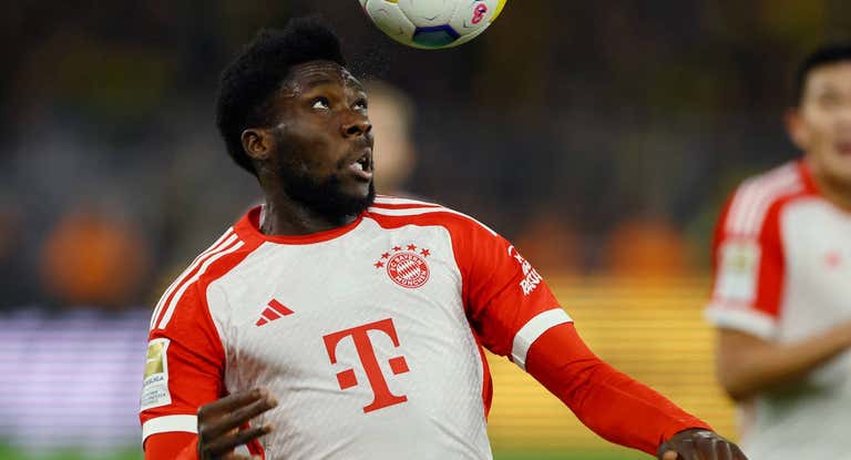 Alphonso Davies, con el Bayern.