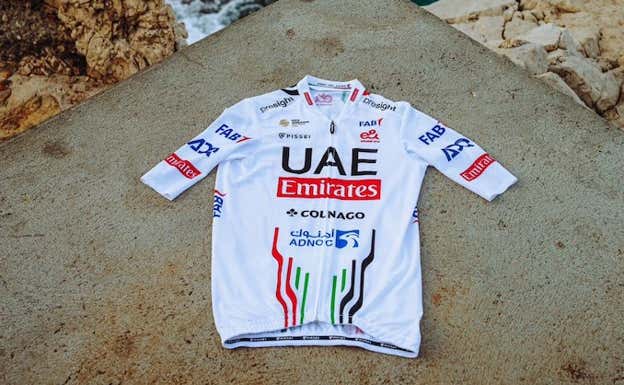 El nuevo maillot del UAE para la temporada 2024. TEAM UAE