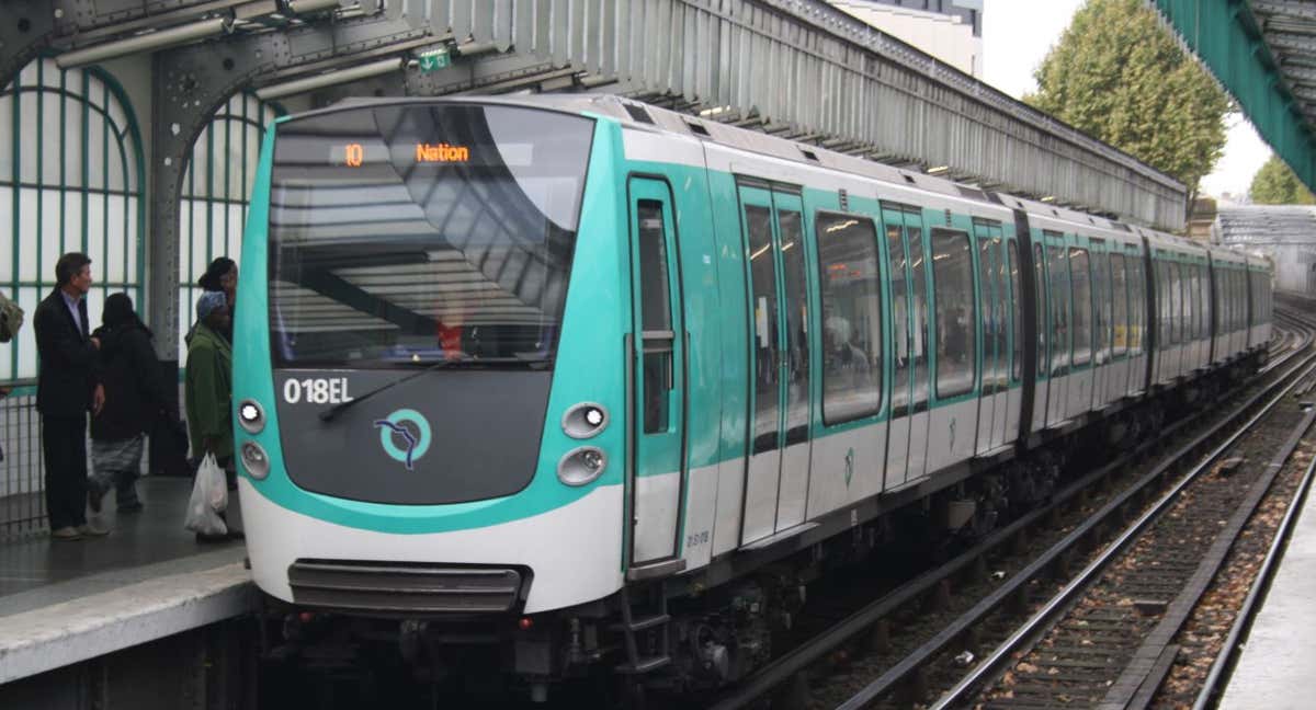 Imágenes de archivo del metro de París./