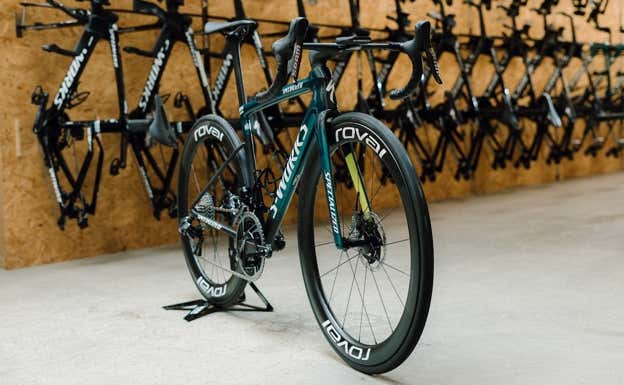 Los componentes SRAM son la principal novedad de la bicicleta del equipo Bora. BORA-HANSGROHE