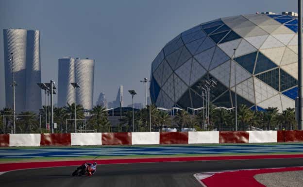 Marc Márquez, en el circuito de Losail durante la pretemporada 2024 de MotoGP.  EP