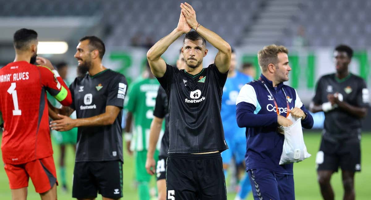 Guido Rodríguez tras el partido en Limassol./ABC