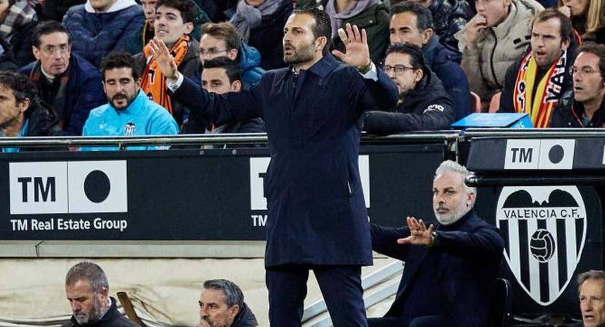 Baraja en Mestalla. /Iván Arlandis.