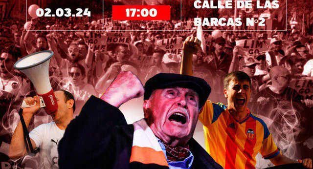 El Valencia – Madrid vendrá precedido de una multitudinaria protesta contra Peter Lim