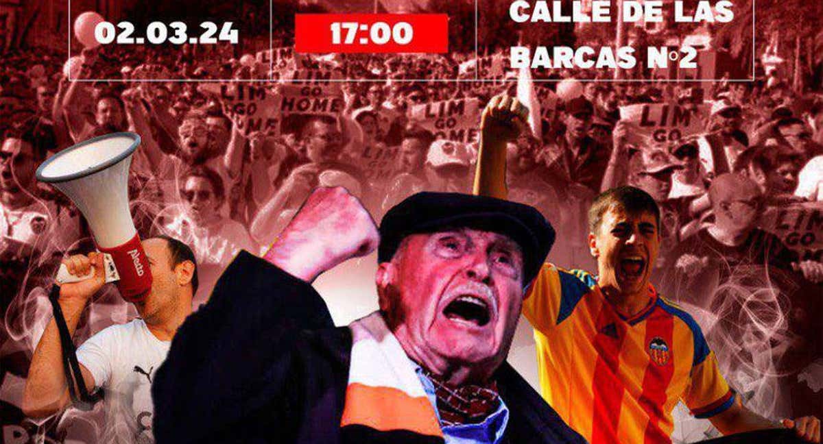Cartel de la protesta de Libertad VCF.