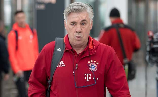 Ancelotti, con el Bayern.  AFP