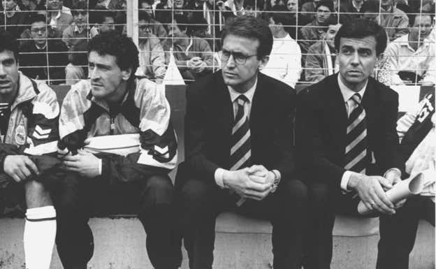 Pepe Carcelén, a la derecha de Benito Floro.  ABC