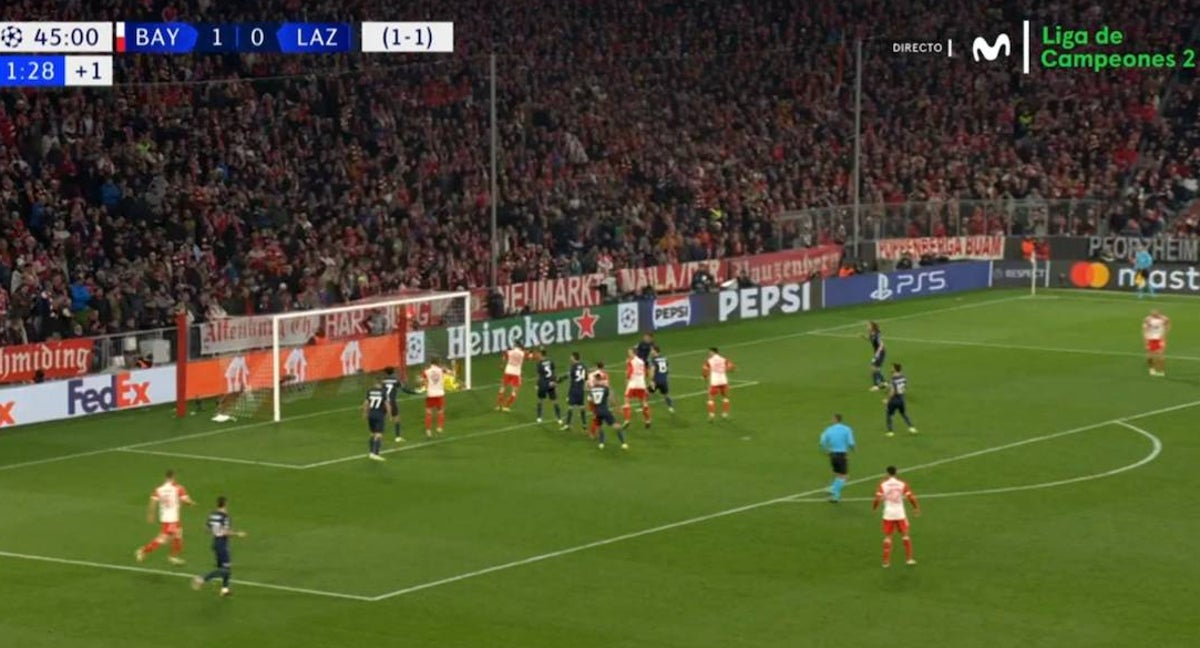 El gol del Bayern en el descuento.