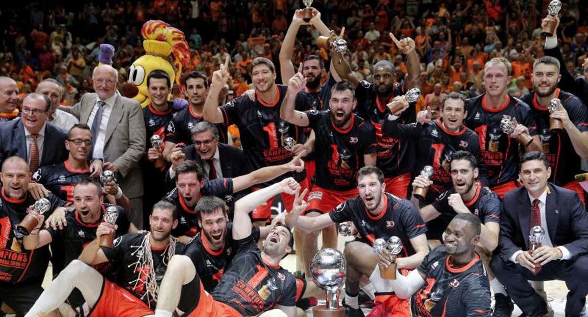 Valencia Basket campeón de la ACB 2017. /EFE