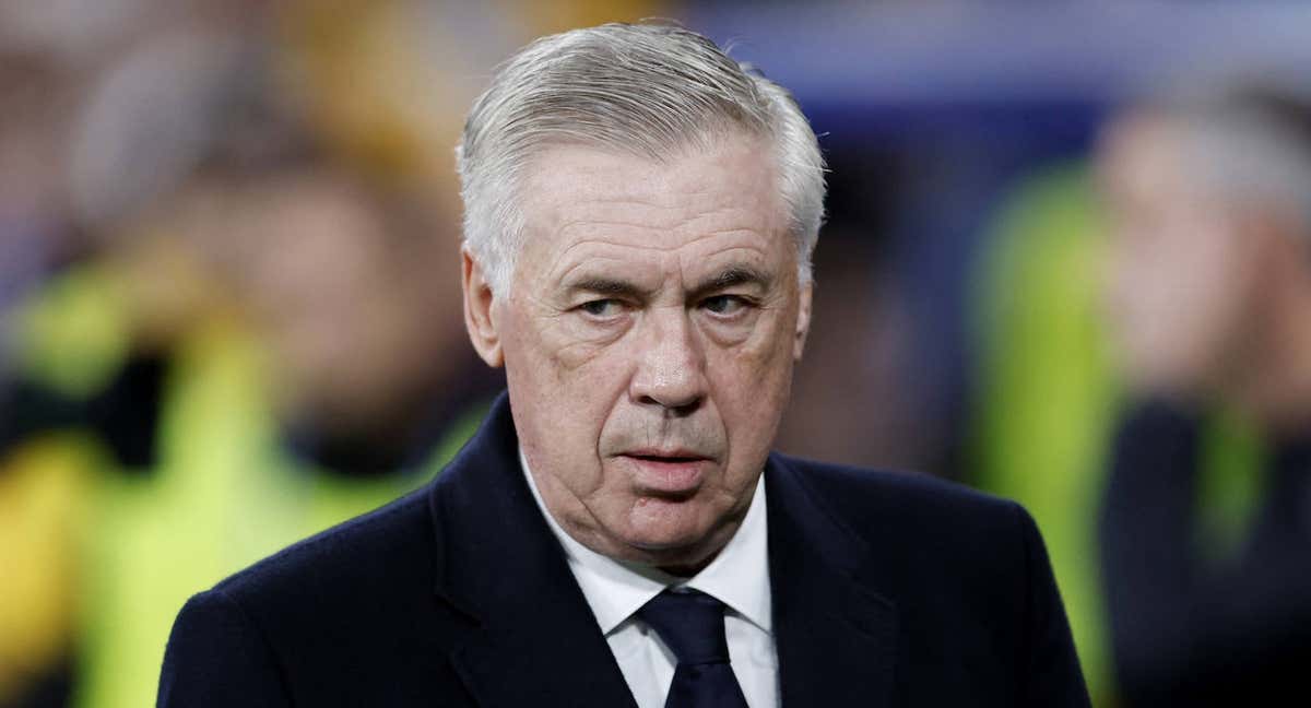 Ancelotti, contra el Leipzig./REUTERS