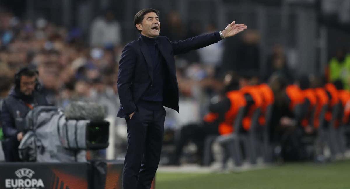 Marcelino, en su vuelta a Marsella./EFE/EPA/GUILLAUME HORCAJUELO