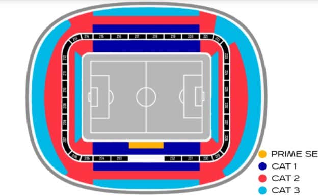 Captura de San Mamés y las tres categorías de entradas.