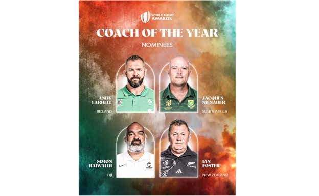 </p><p>Simon Raiwalui, nominado a mejor entrenador del año.  World Rugby