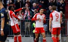 Un estelar Harry Kane se dispara en la Bota de Oro y lidera junto a Musiala la goleada ante el Mainz