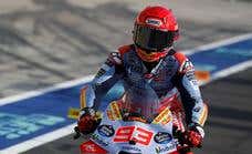 Marc Márquez: satisfecho, pero con los puestos de honor entre ceja y ceja