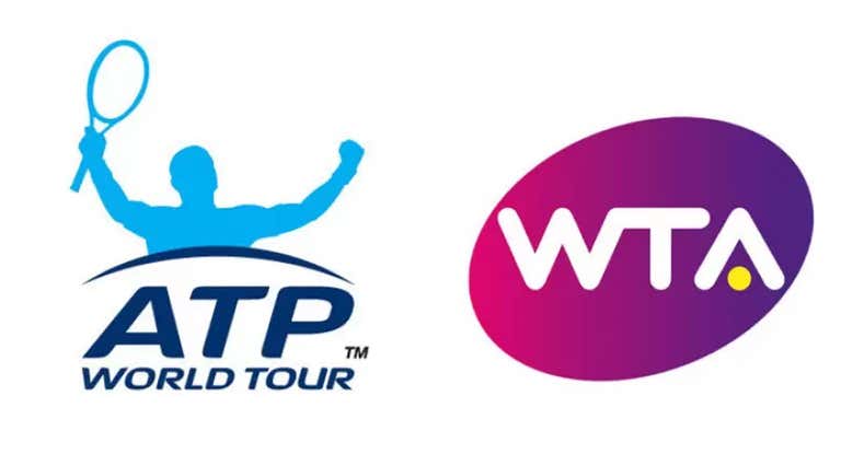 Logotipos de la ATP y la WTA.