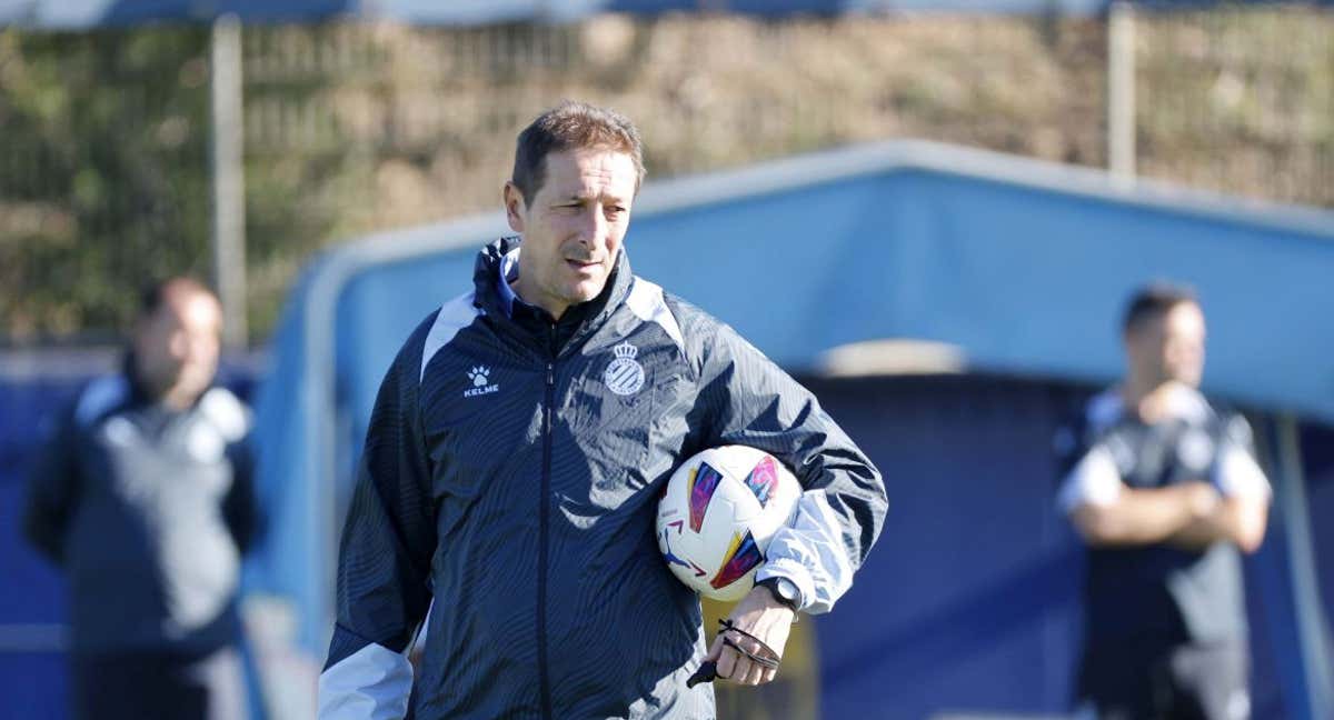 Luis Miguel Ramis, durante un entrenamiento. /RCD ESPANYOL