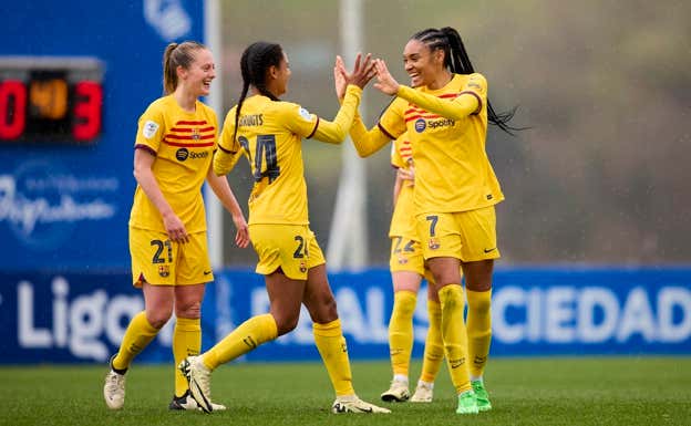 Salma ante la Real Sociedad.  FC BARCELONA