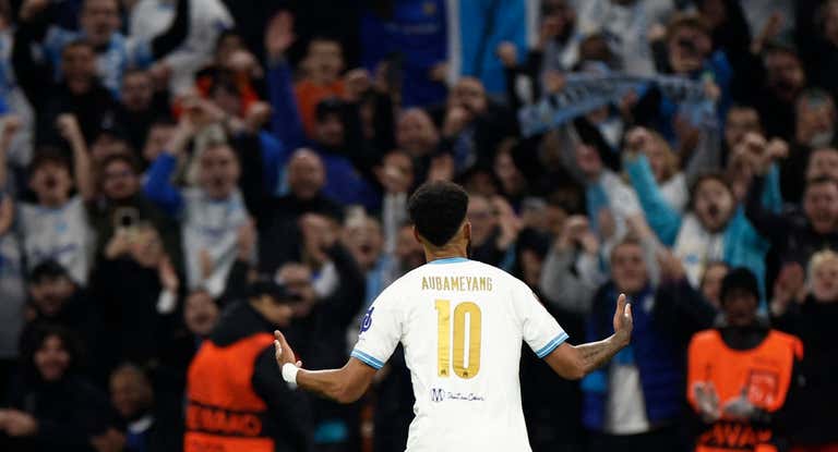 Aubameyang está brillando en el Olympique de Marsella.