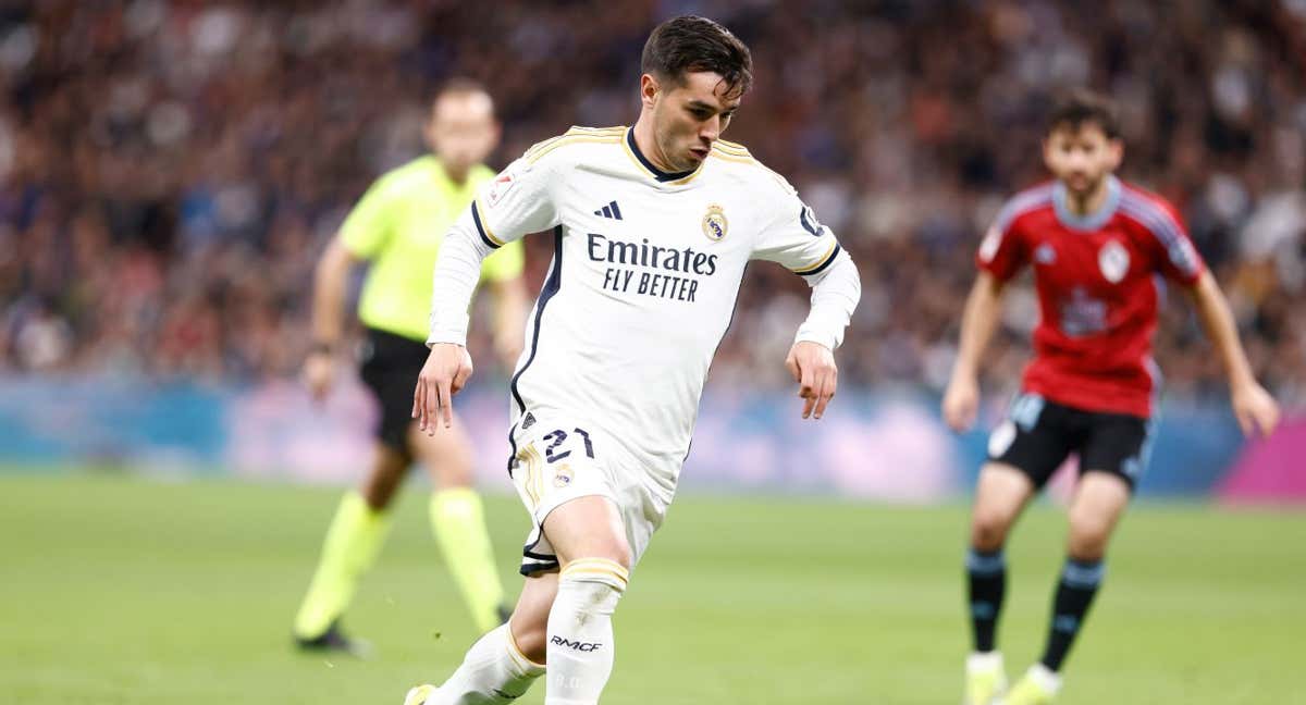 Brahim, en un partido con el Real Madrid./AFP