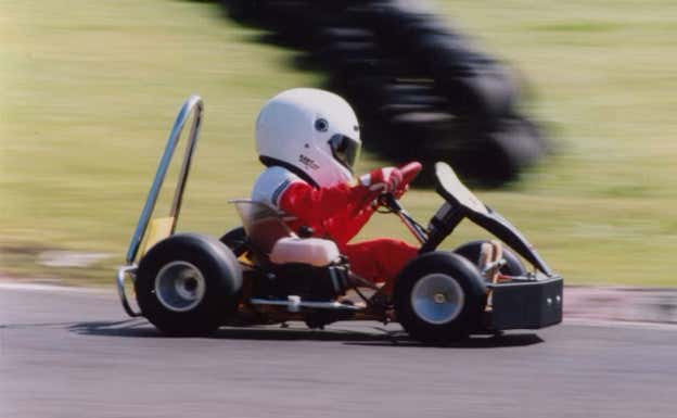 Igor Fraga, en sus primeros pasos en el karting en Brasil.  Red Bull Junior Team