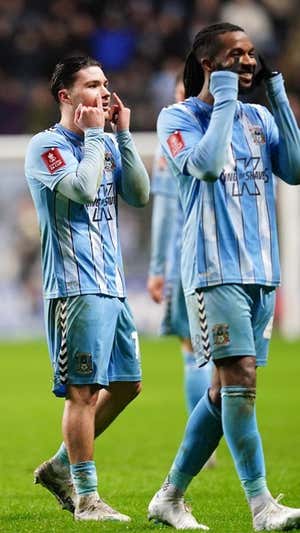 Palmer tras la victoria.  COVENTRY CITY