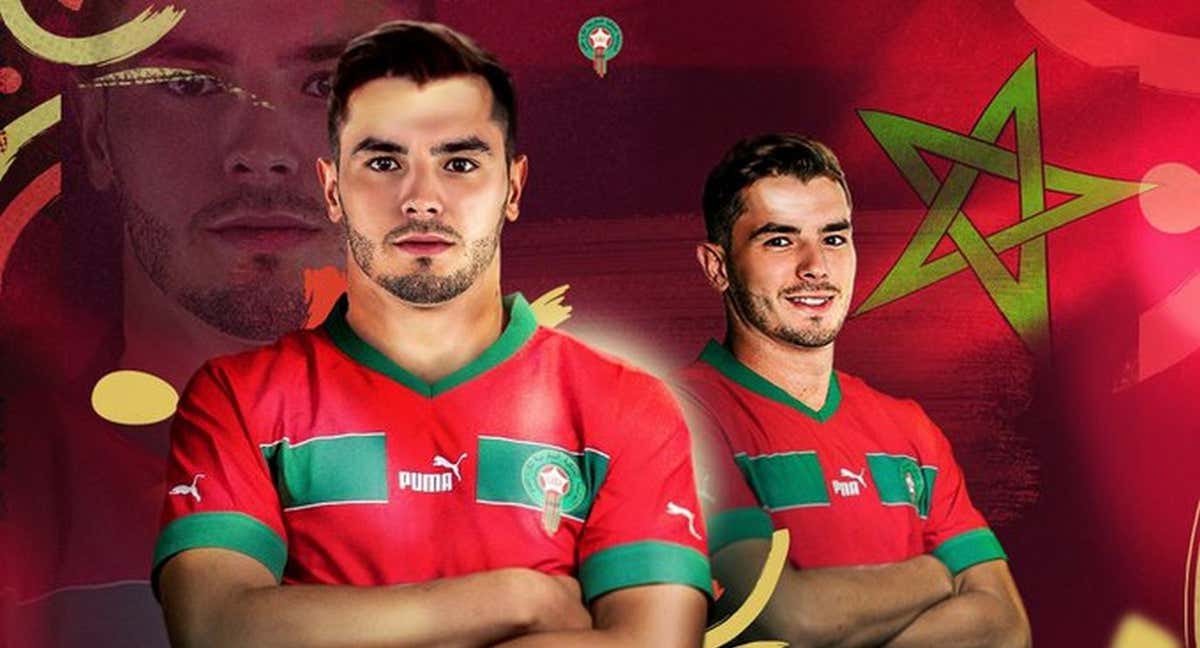 Brahim Díaz con la Selección de Marruecos./Equipe du Maroc