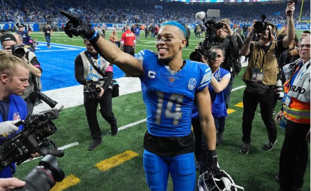Amon-Ra St.Brown con los Lions.  Cuenta Instagram del jugador