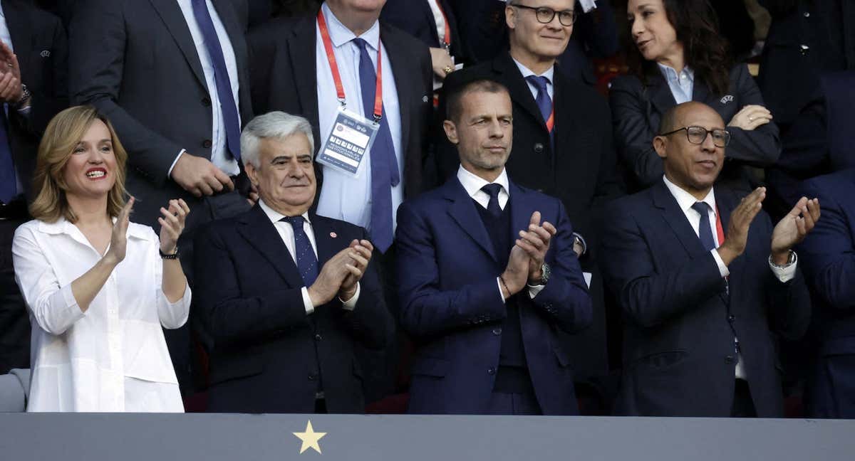 Pedro Rocha, durante la final de la Nations League femenina. /REUTERS