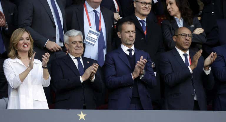 Pedro Rocha, durante la final de la Nations League femenina.
