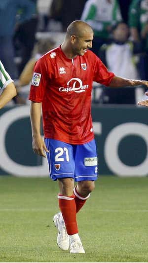 Aranda, con el Numancia.  EFE