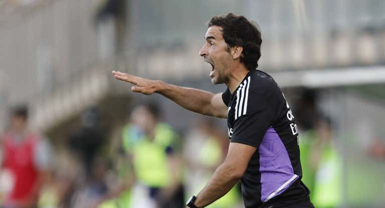 Raúl, con el Castilla.
