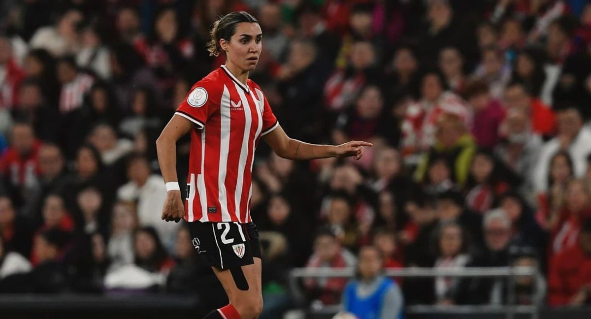Bibiane Schulze jugando en San Mamés.