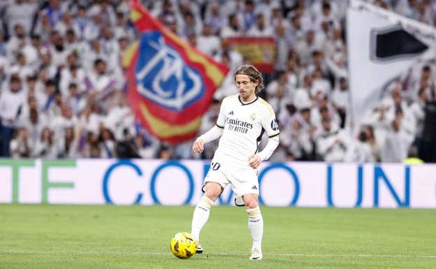 Modric, en el Real Madrid-Celta.  AFP