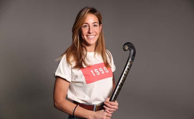María López, durante su visita a Relevo. RELEVO/SALVADOR FENOLL