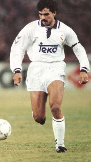 Ricardo Rocha, en un partido con el Real Madrid en 1993.  ABC