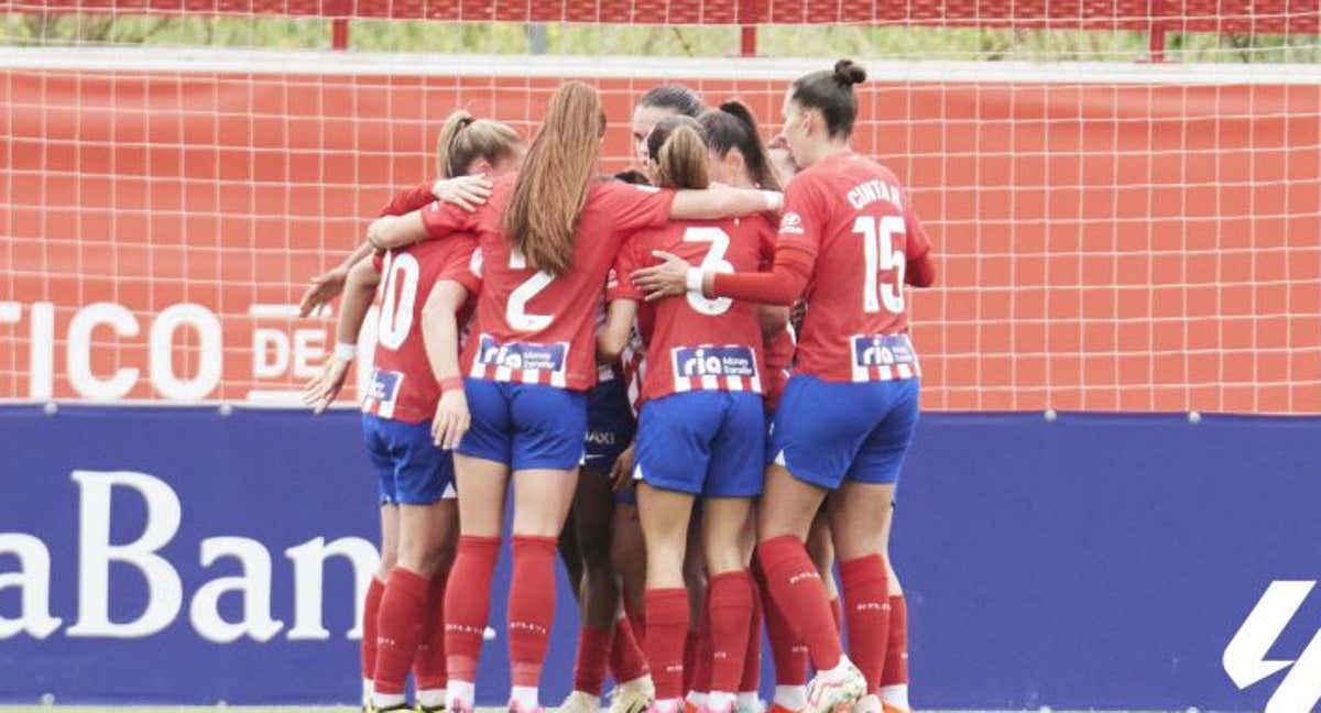 Las jugadoras del Atlético de Madrid celebrando un gol. /LALIGA