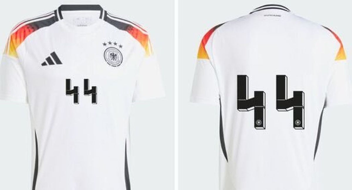 Camiseta retirada de la selección alemana.