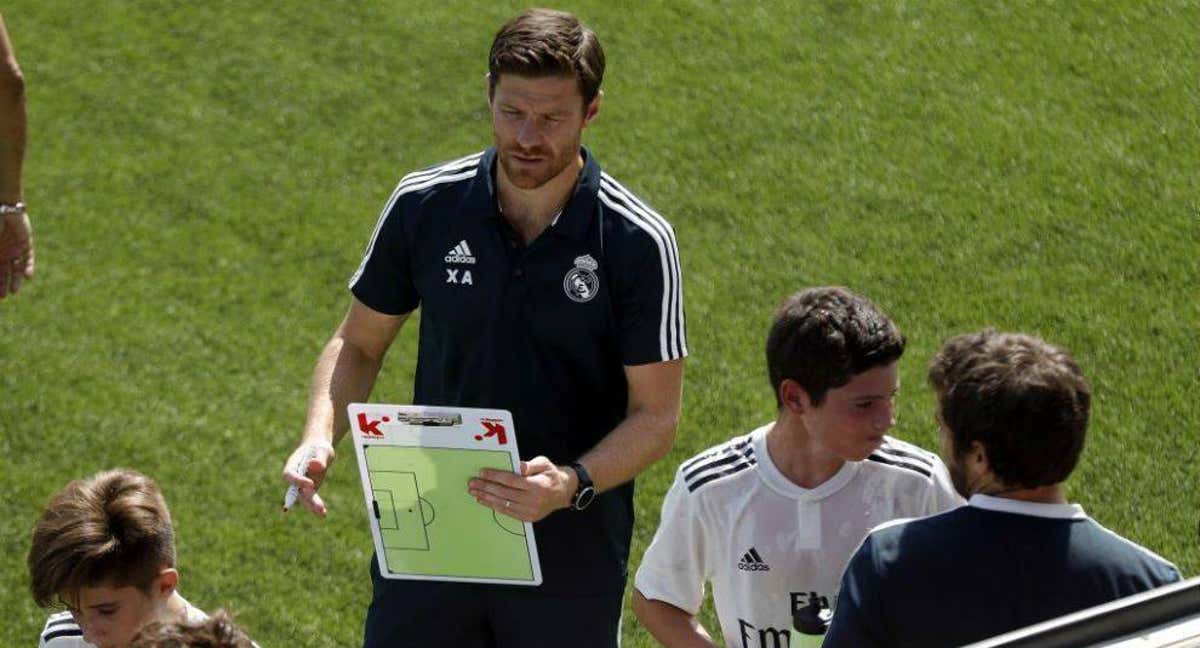 Xabi Alonso, en la cantera del Real Madrid./REAL MADRID