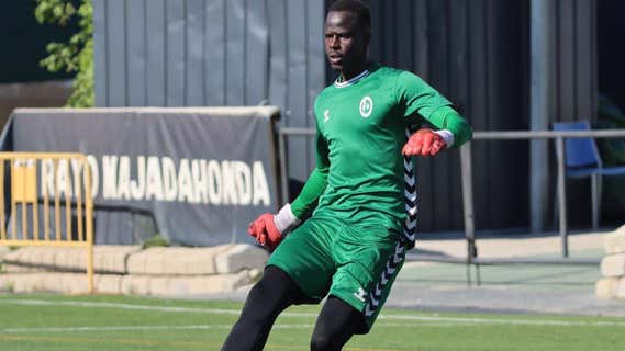 Cheikh Sarr, en un entrenamiento./