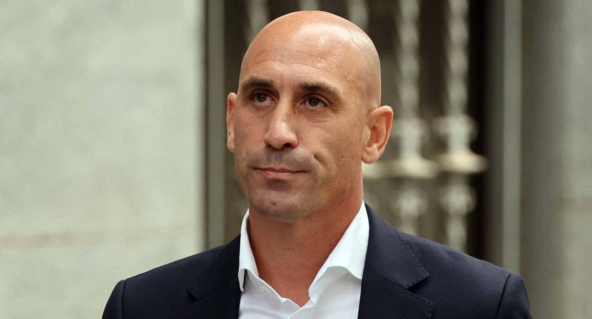 Luis Rubiales, tras una visita a la Audiencia Nacional. /AFP