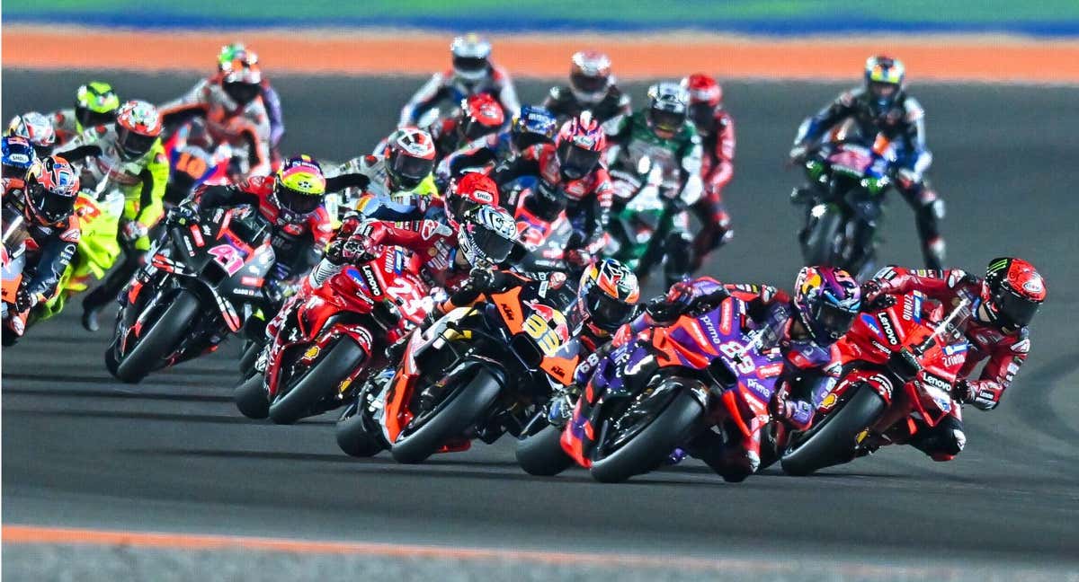 Parrilla de MotoGP en Catar.