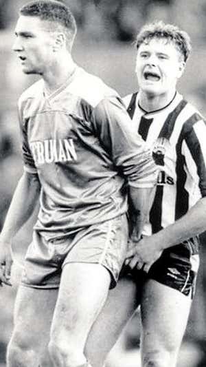 Vinnie Jones con Paul Gascoigne.